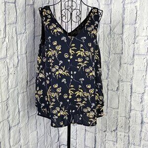ANN TAYLOR LOFT‎ Floral Sleeveless Blouse XS